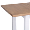 Versatile and modern: a white extendable table.