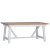 Upgrade with a chic 1.8m white extendable table.