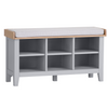 Contemporary Grey Hall Bench for Modern Entryway Styling.