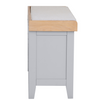 Sleek and Modern Grey Hall Bench, Perfect for Entry Organization.