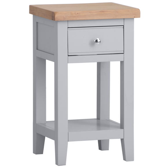 Sleek and Stylish Grey Lamp Table, Ideal for Your Living Room.