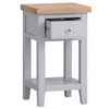 Statement-Making Style: Stylish and Functional Grey Lamp Table.
