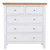 Transform your space with this stylish and versatile white dresser.