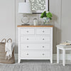 Effortlessly elegant: a white chest of drawers for your home.