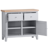 Sleek and Stylish: Medium Grey Sideboard for Any Room.