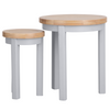 Sleek Grey Round Nest of Tables: Perfect for Modern Rooms.