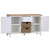 Functional white sideboard with ample storage.