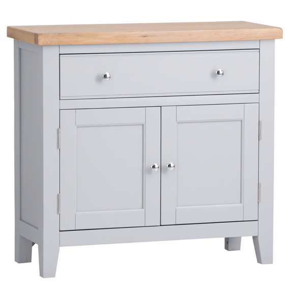Contemporary Small Grey Sideboard for Modern Storage.