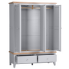 Elegant and Functional Grey Wardrobe for Any Room.