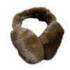 Earmuffs Brown picture on the white background