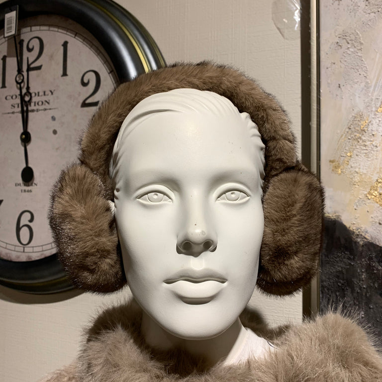 Camel Plush Earmuffs – Warm Earmuffs for Women, Soft Winter Gift