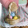 Charming Easter Bunny Girl With Basket 65 cm figurine for Easter decoration

