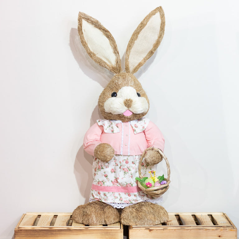 Easter Bunny Girl With Basket 96 cm