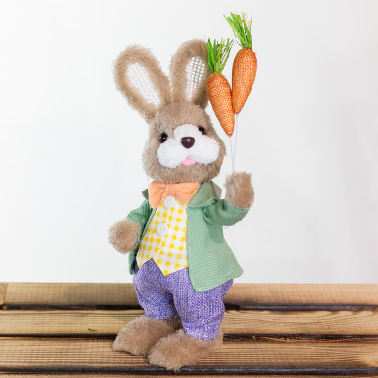 Easter Bunny With Carrot Boy 29 cm