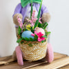 Pastel Easter Bunny With Cart Boy 30cm ornaments for spring