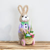 Decorative Easter Bunny With Cart Boy 30cm for Easter decoration