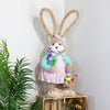 Pastel Easter Bunny With Eggs Girl 92 cm figurine
