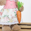 Festive Easter Bunny With Toadstools Girl ornament

