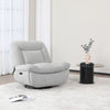 Ebba Electric Recliner Armchair Light Grey life style photo