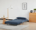 Ebro Sofa Bed Blue life style close view unfolded sofa's photo