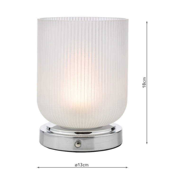 Echo Rechargeable LED Table Lamp Polished Chrome - Lighting