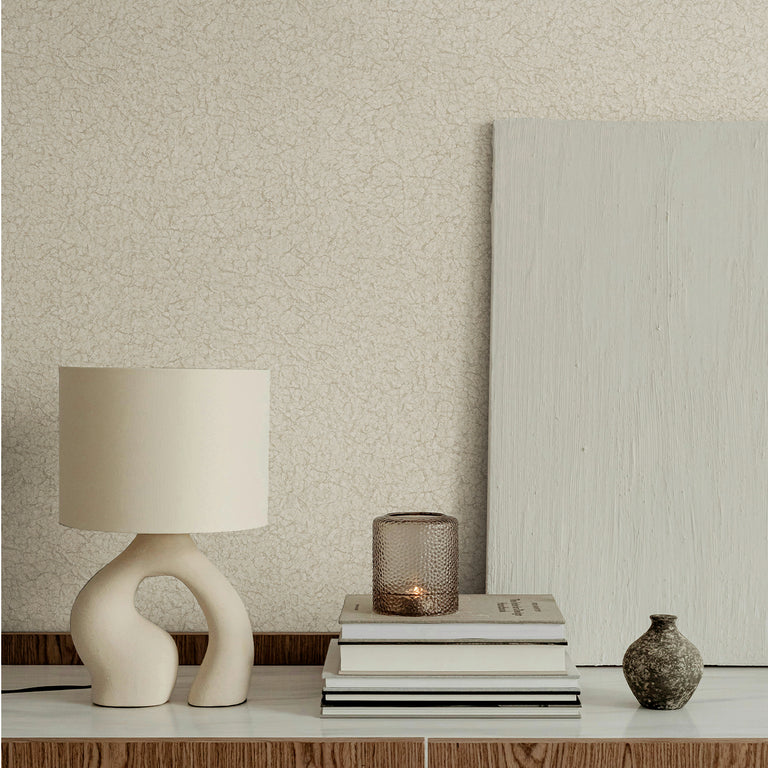 Boutique Echo Texture Wallpaper Chalk - Boutique Textured Wall Covering