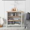 Effortless Sophistication: Small Grey Bookcase for Home Elegance.