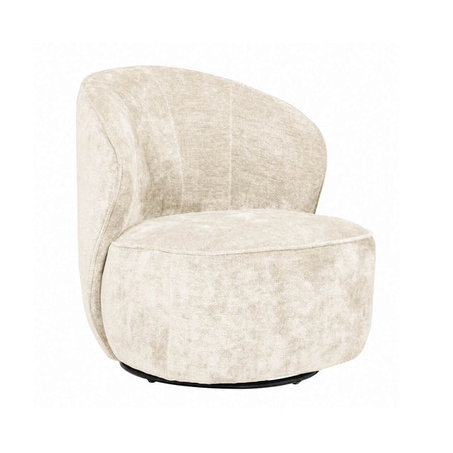 Edie Swivel Accent Chair Cream
