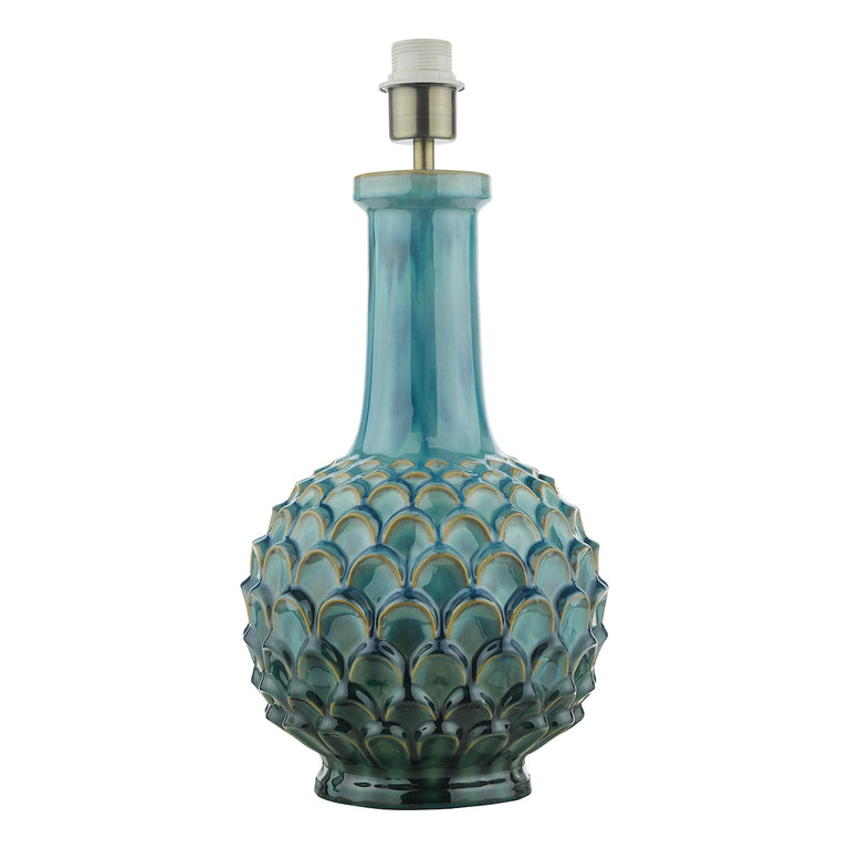 Edlyn Table Lamp Blue Reactive Glaze