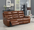 Egan 3 Seater Sofa Electric Recliner Bison Saddle