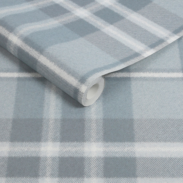 Superfresco Easy Eildon Weave Wallpaper - Modern Light Blue Wall Covering