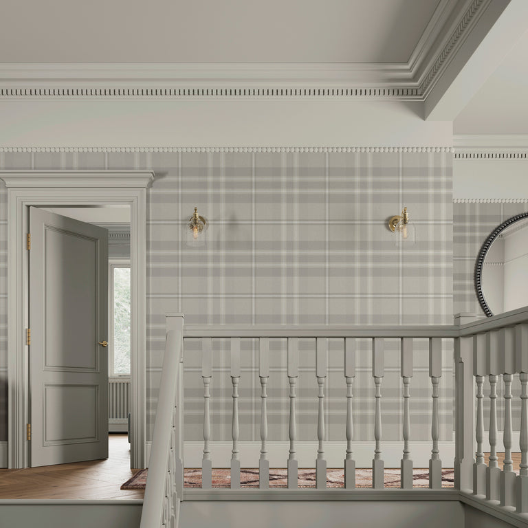 Superfresco Easy Eildon Weave Wallpaper Stone - Superfresco Easy Collection