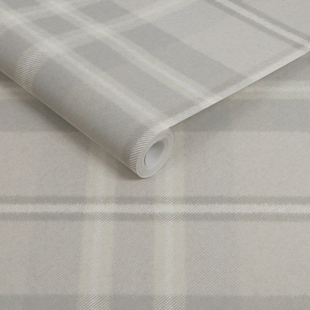 Superfresco Easy Eildon Weave Wallpaper Stone - Superfresco Easy Collection