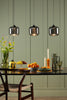 Eileen 3 Light Bar Pendant Black LED picture with a shades