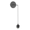 Eileen Pendnant/Wall LED Light Fitting Black can be fit to the wall