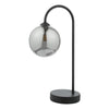 Eissa Touch Table Matt Black Smoked Glass picture of the lamp design