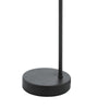 Eissa Touch Table Matt Black Smoked Glass close view picture of the metal base