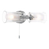 Elba Bathroom 2 Light Wall Light Polished Chrome picture on the white background