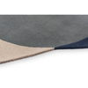 Brink & Campman Element Arp Abstract Rug Blue made in irregular abstract shape