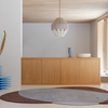 Brink & Campman Element Chad Abstract Rug Brown Blue lifestyle picture in the living room
