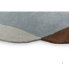Brink & Campman Element Chad Abstract Rug Brown Blue has irregular shape