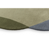 Brink & Campman Element Chad Abstract Rug Grey Green mae in irregular shape