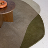 Brink & Campman Element Moore Abstract Rug Moss close-up view picture of the color palette