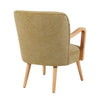 Eliza Accent Chair Forest Green with natural oak shade legs