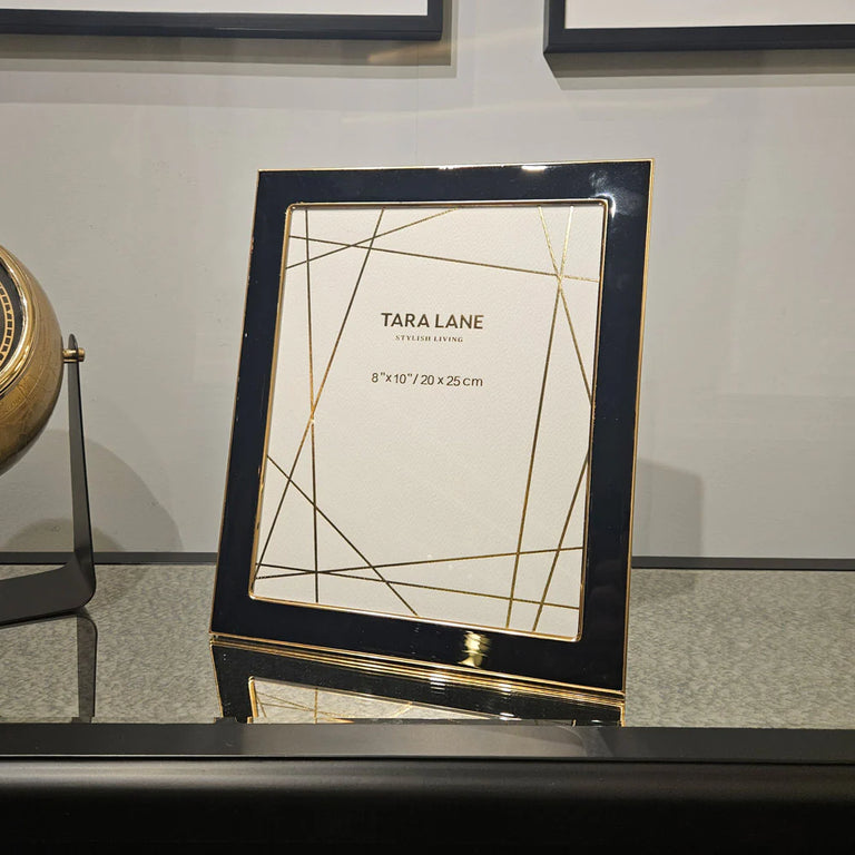Ella Photo Frame Black Gold 8x10