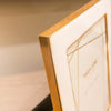 Stylish photo frame Ella Photo Frame White Gold