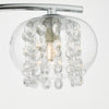 Elma 3 Light Semi Flush Polished Chrome close view picture of the shade