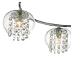 Elma 6 Light Semi Flush Polished Chrome two shades on one arm
