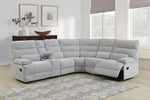 Eloise Console Sectional Grey life style picture of the large Eloise corner sofa