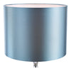 Elsa Table Lamp Polished Chrome Blue Mosaic close view picture of the sleek shade